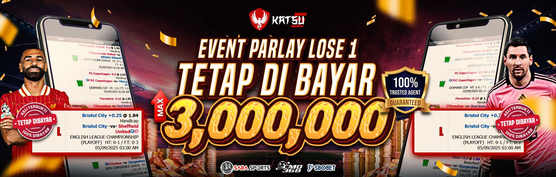 EVENT PARLAY LOSE 1